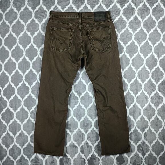 Levis 514 Jeans Mens 32x30 Brown Slim Straight Denim 5 Pocket Zip Fly (32x28.5) - Picture 2 of 12